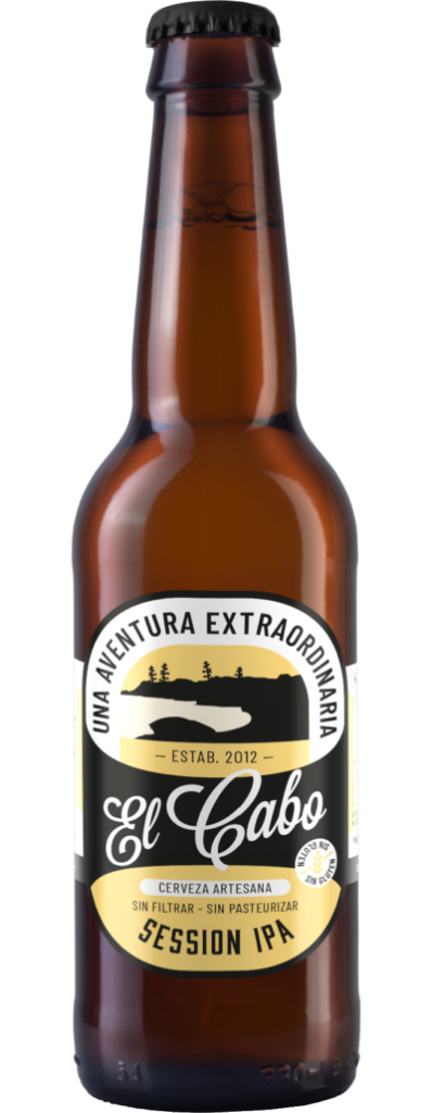 Cerveza El Cabo Session IPA 4,2% Sin Gluten caja 12 botellas 33cl Almería