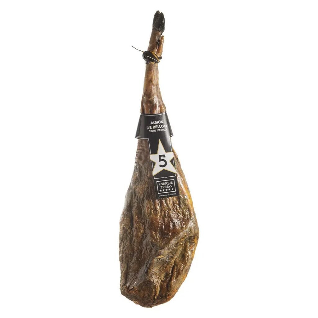 Jamón de Bellota 100% Ibérico Pata Negra Precinto Negro Enrique Tomás - Bodegas del Desierto