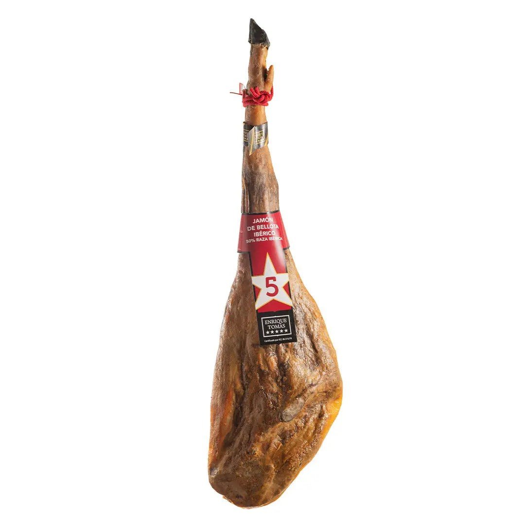 jamon-bellota-50-iberico-precinto-rojo-enrique-tomas Jamón de Bellota 50% Ibérico Precinto Rojo Enrique Tomás - Bodegas del Desierto